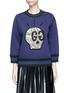 Main View - Click To Enlarge - GUCCI - 'GucciGhost' crystal appliqué bonded jersey sweatshirt