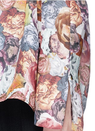 Detail View - Click To Enlarge - ACNE STUDIOS - 'Brenna' floral print silk satin top