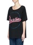 Front View - Click To Enlarge - MARC JACOBS - 'Paradise' strass embellished T-shirt