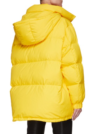 womens yellow puffer