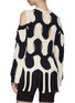 Back View - Click To Enlarge - DION LEE - Duo-tone cable knit cutout sweater