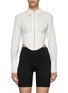 Main View - Click To Enlarge - DION LEE - Undercorset crop shirt