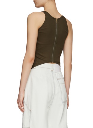Back View - Click To Enlarge - DION LEE - FIN CORSET JERSEY TANK TOP