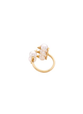  - TASAKI - Danger Plus' Akoya pearl 18k yellow gold ring