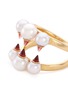 Detail View - Click To Enlarge - TASAKI - 'Danger Signature' garnet Akoya pearl ring