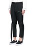Front View - Click To Enlarge - SULVAM - Belted strap dropped crotch cropped pants