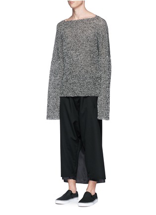 Front View - Click To Enlarge - SULVAM - Oversized cotton sweater