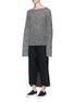 Front View - Click To Enlarge - SULVAM - Oversized cotton sweater
