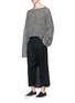 Figure View - Click To Enlarge - SULVAM - Oversized cotton sweater