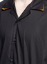 Detail View - Click To Enlarge - 73119 - Raised collar cotton Cuban shirt