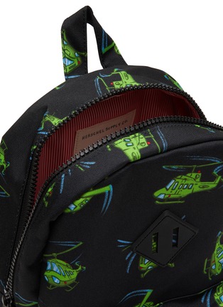 Detail View - Click To Enlarge - THE HERSCHEL SUPPLY CO. - HERITAGE YOUTH HELICOPTER PRINT CANVAS KIDS BACKPACK