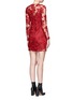Back View - Click To Enlarge - TOPSHOP - Floral embroidered appliqué mesh mini dress