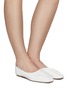 Figure View - Click To Enlarge - RODO - LAMB LEATHER BALLET FLATS