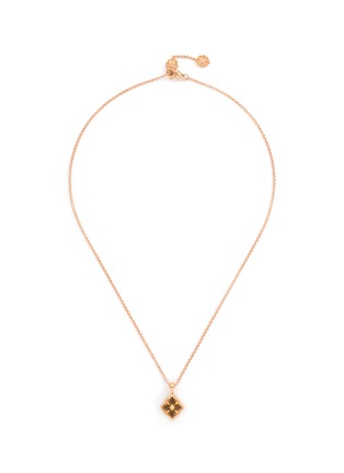 Main View - Click To Enlarge - BUCCELLATI - ‘OPERA TULLE’ ONYX 18K ROSE GOLD Pendant