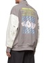 Back View - Click To Enlarge - PRIVATE POLICY - BLOOM PRINT BASEBALL JACKET