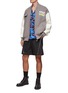 Figure View - Click To Enlarge - PRIVATE POLICY - BLOOM PRINT BASEBALL JACKET