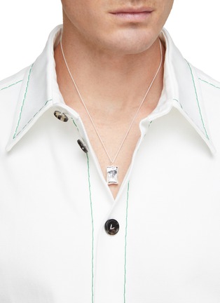 Figure View - Click To Enlarge - HATTON LABS - ‘Ciggie Box’ Silver Pendant Necklace