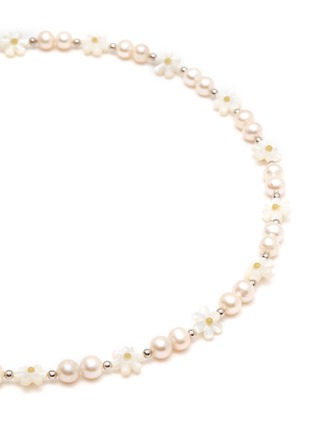 Detail View - Click To Enlarge - HATTON LABS - ‘Daisy’ Freshwater Pearl Sterling Silver Chain Necklace