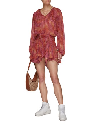 Figure View - Click To Enlarge - ISABEL MARANT - Ametissa' Gradient Coloured Silk-Chiffon Blouse