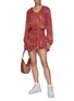 Figure View - Click To Enlarge - ISABEL MARANT - Ametissa' Gradient Coloured Silk-Chiffon Blouse