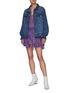 Figure View - Click To Enlarge - ISABEL MARANT - Atoria' Gradient Coloured Silk-Chiffon Mini Skirt