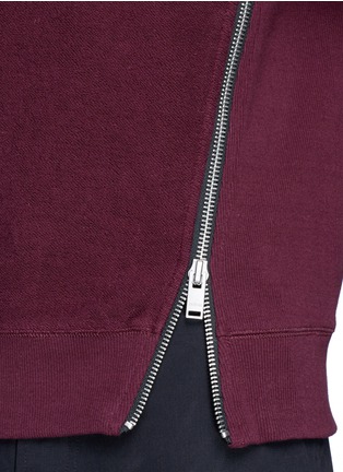 Detail View - Click To Enlarge - SIKI IM / DEN IM - Side zip cotton French terry sweatshirt