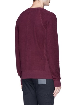 Back View - Click To Enlarge - SIKI IM / DEN IM - Side zip cotton French terry sweatshirt