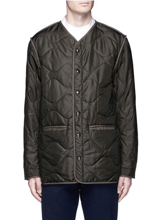 Main View - Click To Enlarge - COVERT - Tiger embroidered quilted coat