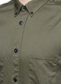 Detail View - Click To Enlarge - COVERT - Ribbed cuff cotton twill utility shirt