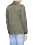 Back View - Click To Enlarge - COVERT - Ribbed cuff cotton twill utility shirt