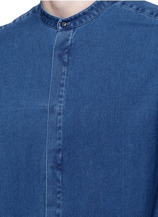 Detail View - Click To Enlarge - COVERT - 'Coreana' mandarin collar cotton shirt