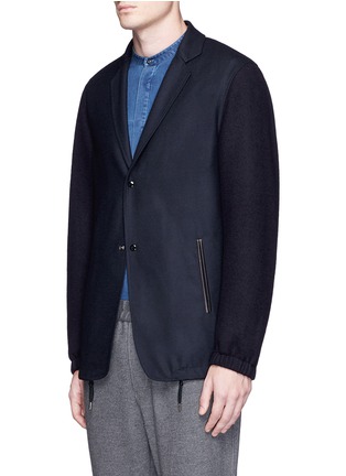 Front View - Click To Enlarge - COVERT - 'Couliss' wool blouson jacket