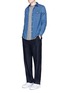 Figure View - Click To Enlarge - COVERT - 'Fadiegue' virgin wool twill pants