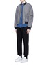 Figure View - Click To Enlarge - COVERT - Woven cotton pants