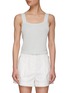 Main View - Click To Enlarge - CRUSH COLLECTION - LACE COTTON KNIT TANK TOP