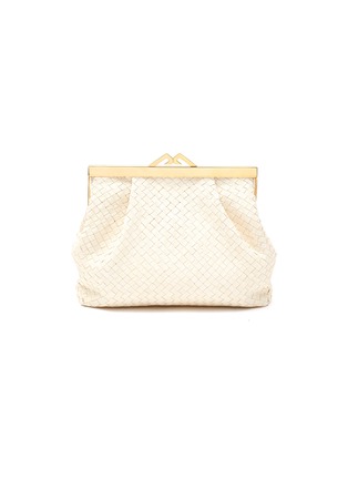 Main View - Click To Enlarge - MARIA OLIVER - Natalia' Woven Lizard Leather Clutch