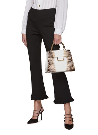 Figure View - Click To Enlarge - MARIA OLIVER - Michelle' Gradient Crocodile Leather Bag
