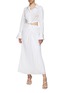 Figure View - Click To Enlarge - SIMKHAI - ‘Fraya' waist cutout plissé midi shirt dress