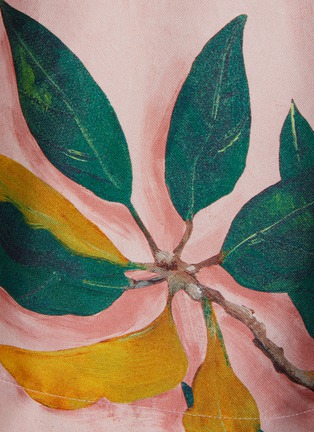 - OSCAR DE LA RENTA - Floral tablescape graphic print blouse