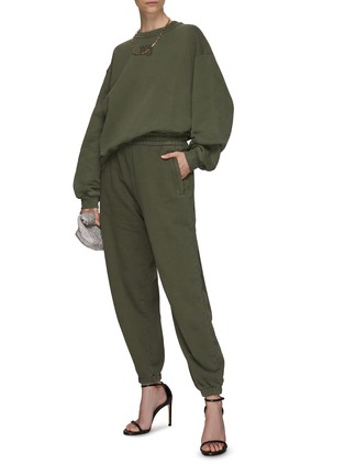 Figure View - Click To Enlarge - T BY ALEXANDER WANG - PUFF PAINT STRUCTURED TERRY SWEATPANTS