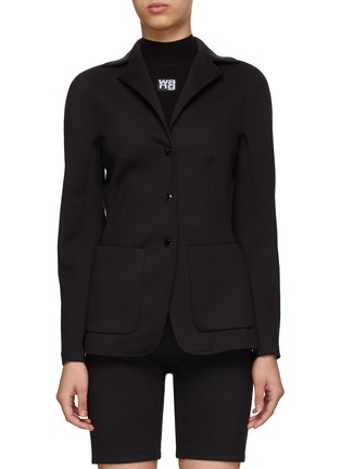 Main View - Click To Enlarge - T BY ALEXANDER WANG - ‘Gusset' single-breast fitted blazer