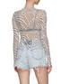 Back View - Click To Enlarge - T BY ALEXANDER WANG - Wave logo print mesh top
