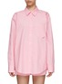 Main View - Click To Enlarge - T BY ALEXANDER WANG - Chest pocket boyfriend shirt