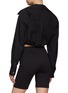 Back View - Click To Enlarge - T BY ALEXANDER WANG - Crisscross front crop shirt