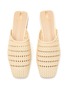 Detail View - Click To Enlarge - SAM EDELMAN - ‘Leona' Square Toe Woven Leather Slides