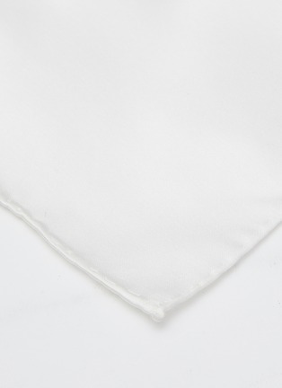 Detail View - Click To Enlarge - MAGNUS & NOVUS - Silk Cotton Blend Pocket Square