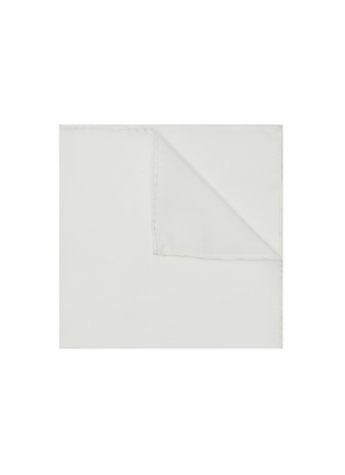 Main View - Click To Enlarge - MAGNUS & NOVUS - Silk Cotton Blend Pocket Square