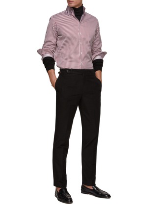 Figure View - Click To Enlarge - MAGNUS & NOVUS - Side Belted Brushed Cotton Chinos
