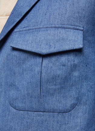  - MAGNUS & NOVUS - Patch Pocket Linen Cotton Blend Weekender Jacket