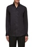 MAGNUS & NOVUS - Spread Collar Concealed Placket Cotton Sheen Shirt